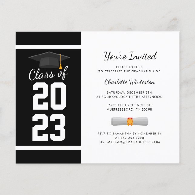 Papier Graduation 2025 Party Invitation (Devant)