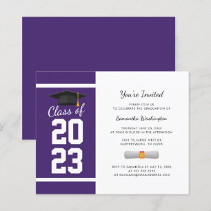 Papier Graduation 2025 Simple Grad Party Invitation