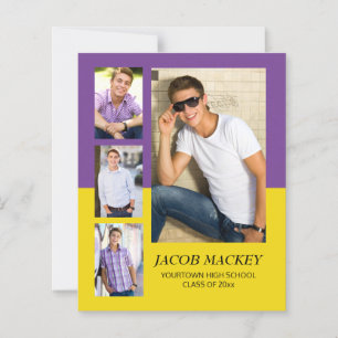 Papier Graduation 4 BUDGET Photo Purple Jaune violet