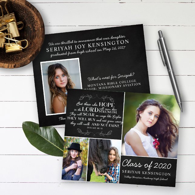 Papier Graduation Budget Christian Isaiah 40 Photo (Créateur téléchargé)