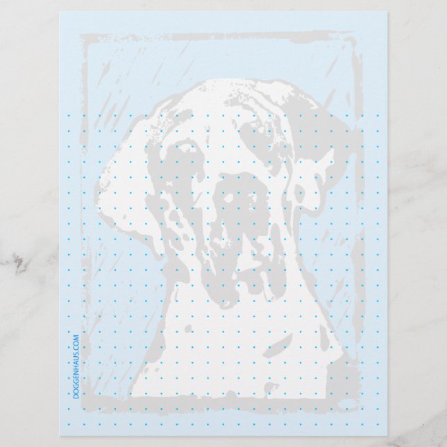 Papier Grand Danois Esra Harlekin (Devant)