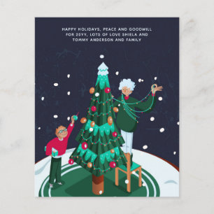 Papier Grand-mère Grand-mère Décoration Arbre de Noël Per