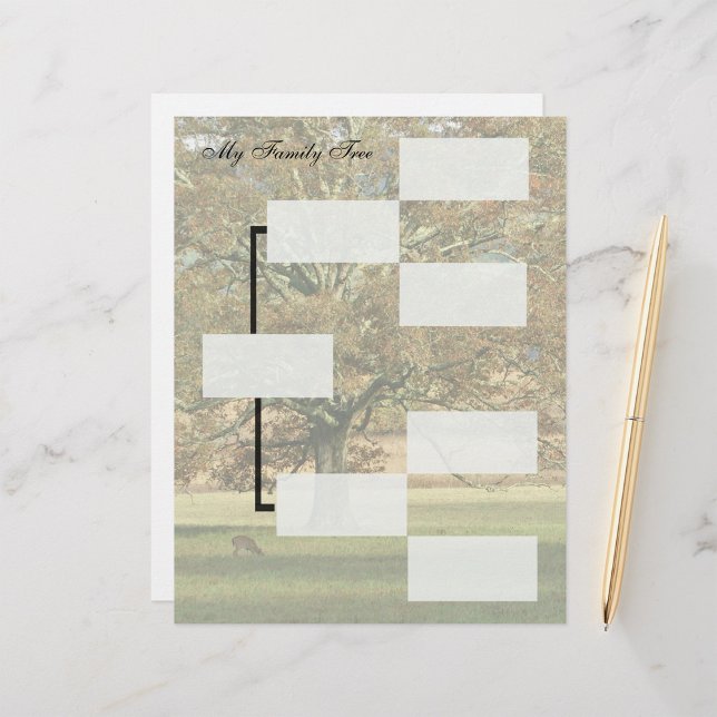 Papier Graphique d'ancêtre de mon arbre généalogique (Créateur téléchargé)