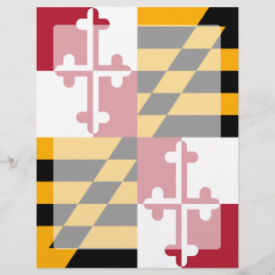 Papier Graphique du drapeau de l'État du Maryland