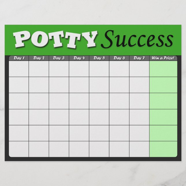 Papier Graphiques de réussite de la formation Green Potty (Devant)