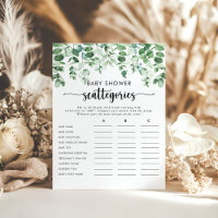 Green Eucalyptus Baby shower Scattegmes