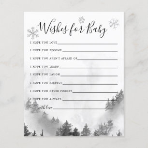 Papier Grey Winter Wonderland Wives for Baby Card