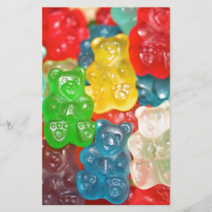 Papier Gros ours gommeux motif pour grand & petit, bonbon