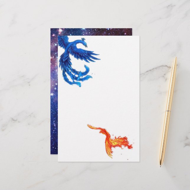 Papier, Größe: 5,5" x 8,5", Papier:Matt, Briefpapier (Vorderseite/Rückseite Beispiel)