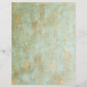 Papier Grunge vert et or