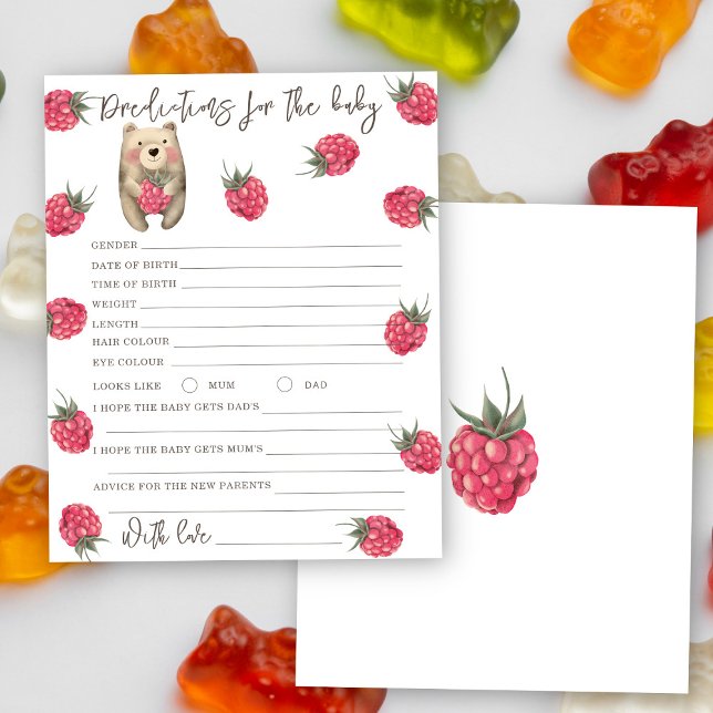 Papier Gummy Bear - prédictions et conseils bébé (Créateur téléchargé)