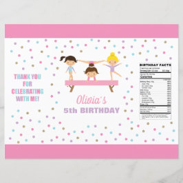 Papier Gymnastique sac à puce d'anniversaire