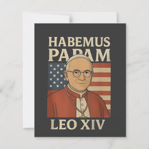 Papier Habemus papam Pape Léon XIV Église chrétienne