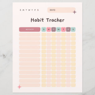 Papier Habit Tracker Daily Checklist for Activities