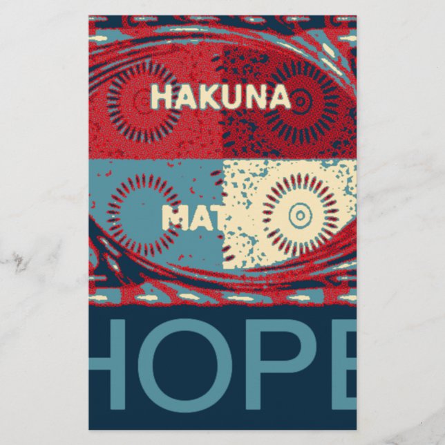 Papier Hakuna matata (Devant)