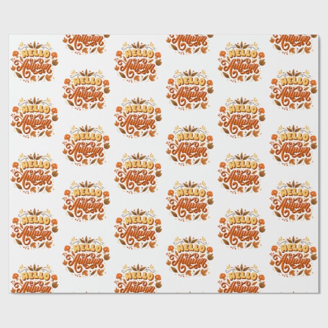 Papier-Hallo-Papier für Herbstausbrüche Geschenkpapier (Flach)