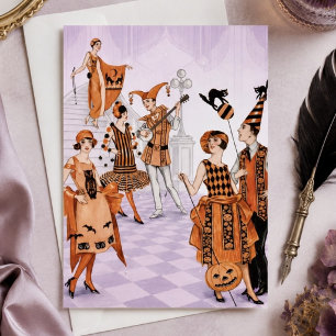 Papier Halloween Art Déco vintage 1920