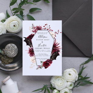 Papier Halloween Faire-part de mariage