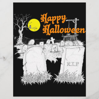 Papier halloween graveyard