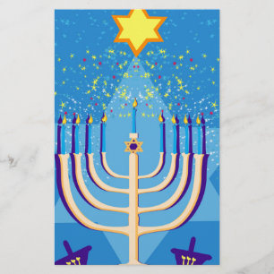 Papier hanoukka menorah