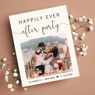 Papier Happily Ever After Photo Wedding Reception Invite