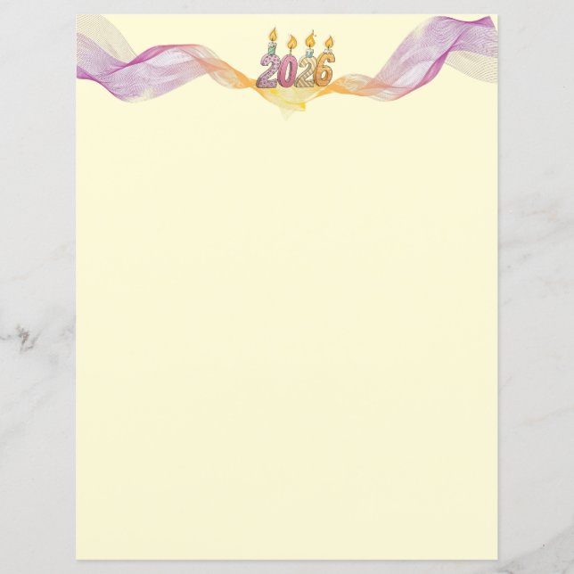 Papier Happy 2026 New Year Paper (Devant)