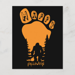 Papier Happy Big Foot Halloween