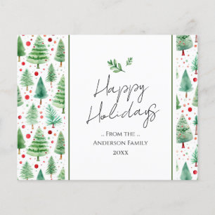 Papier Happy Holidays Watercolor Tree