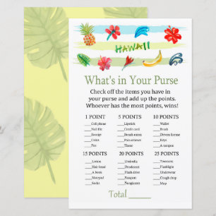 Papier Hawaii Ce qui est dans votre baby shower de jeu de