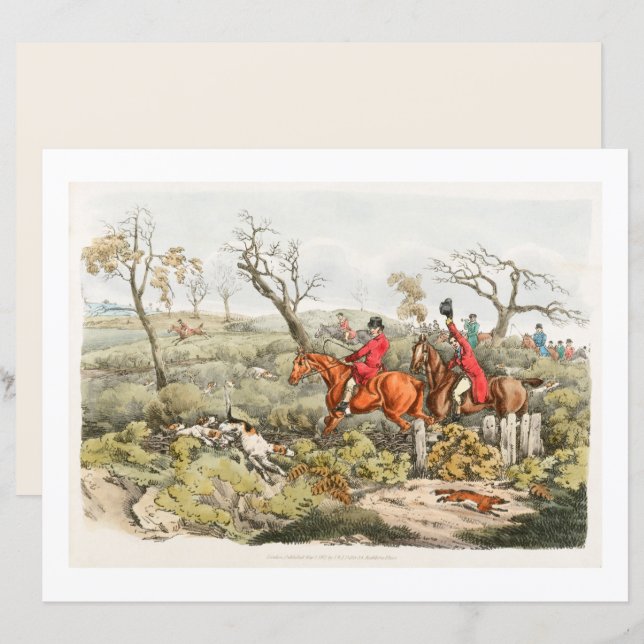 Papier Henry Alken | Fox Hunting (Devant / Derrière)