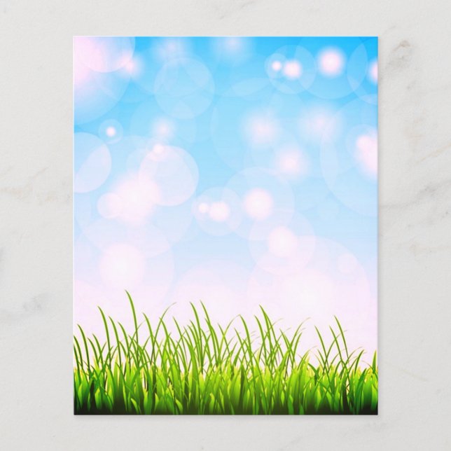 Papier Herbe et ciel (Devant)