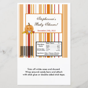 Papier Hershey's Large Bar Wrapper Automne Citrouille Aut