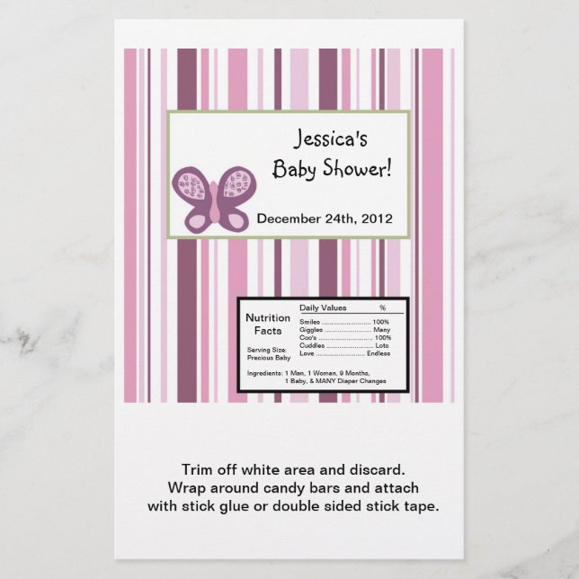 Papier Hershey's Large Bar Wrapper Sugar Plum (Devant)