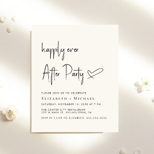 Papier Heureusement Jamais Après Mariage Réception Invita