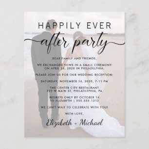 Papier Heureusement Jamais Après Mariage Réception Photo 