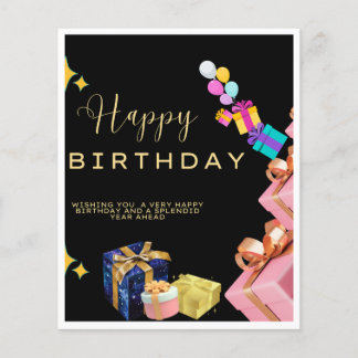 Papier Heureux voeux d'anniversaire