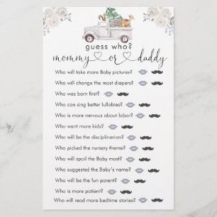 Papier Hiver Blanc Floral Woodland Devinez Qui Joue