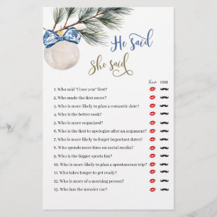 Papier Hiver Chinoiserie Bow Il A Dit Qu'Elle A Dit Jeu