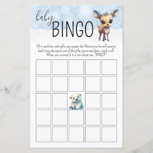 Papier Hiver Froid Dehors Bingo Baby shower Jeu