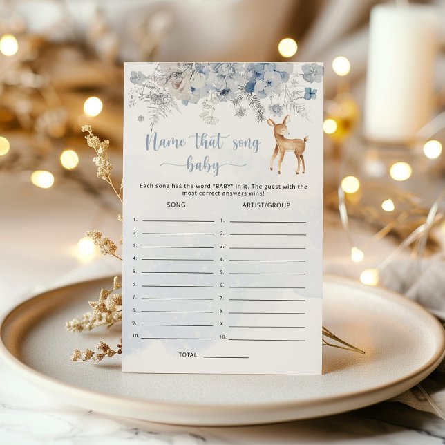 Papier Hivernal bébé cerf Nom cette chanson jeu de baby s (Créateur téléchargé)