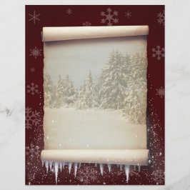 Papier Hivernment Parchment Illustration