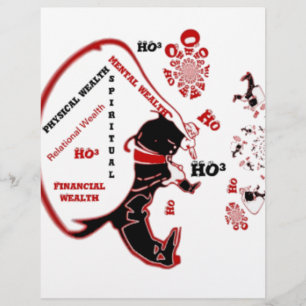 Papier HO³ Black Père Noël spécial richesse Noël à faire.