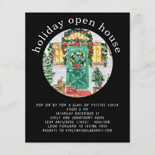 PAPIER Holiday Open House Party Black Flyer