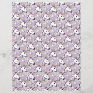 Papier hologramme licorne émoji