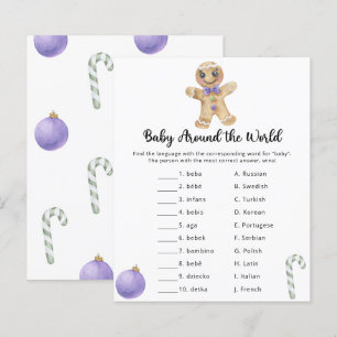 Papier Homme en pain d'épices - Bébé autour du monde jeu