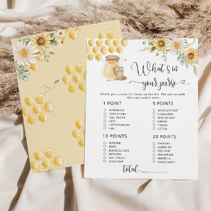 Papier Honey ours whals dans votre jeu de baby shower de 