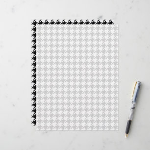 Papier Houndstooth noir et blanc par Shirley Taylor