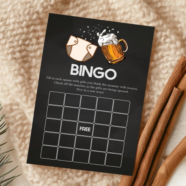 Papier Huggies and Chuggies Baby Shower Bingo Game (Huggies and Chuggies Baby Shower Game)