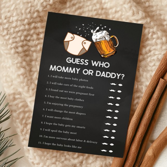 Papier Huggies and Chuggies Baby Shower Guess Who Game (Huggies and Chuggies Baby Shower Game)