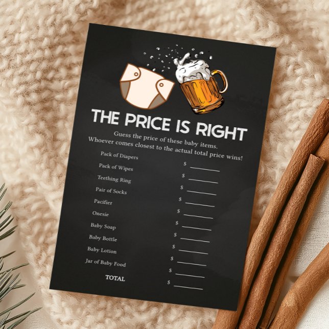 Papier Huggies and Chuggies Baby Shower Price Game (Huggies and Chuggies Baby Shower Game)